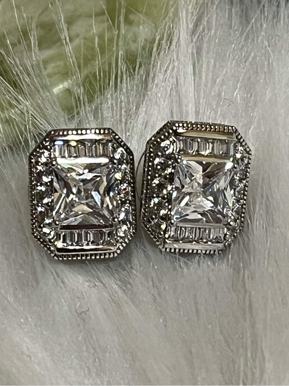 Sterling PAJ CZ Stud Earrings